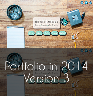 portfolio website version 3 built in 2014