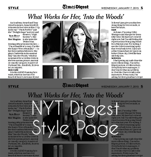 The New Tork Times Digest Style Page
