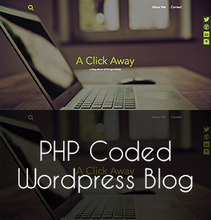 php coded Wordpress blog